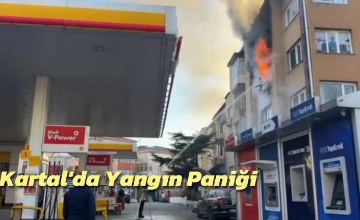 Kartal'da Yangın Paniği