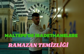 Maltepe'de İbadethanelere Ramazan Temizliği